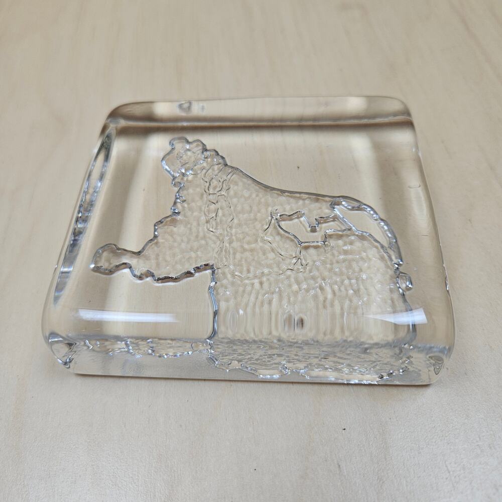 Vtg Hand Made Royal Leerdam Netherlands shape Holland Crystal Paperweight Dutch
